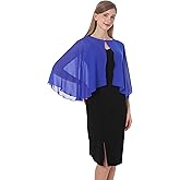Baoqiya Shawls and Wraps for Dresses Chiffon Capelet Bridal Capes Soft Women Accessories Cover Up