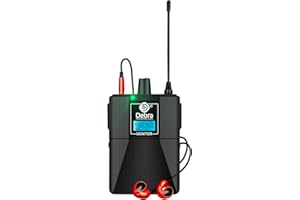D Debra Bodypack with Earphone Only Suitable for ER-202 & ER-102 Mono Wireless in Ear Monitor System, Can Not Be Used Alone(Only 1 Bodypack)