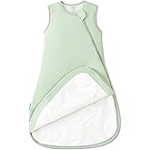 PurComfy Supersoft Sleep Sack 1.0 TOG, Premium Bamboo Viscose Baby Sleeping Bag 2-Way Zipper Sleep Sack Baby Wearable Blanket