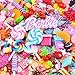 Habbi 180pcs Slime Charms Cute Set Mixed Candy Sweet Food Slime Beads Assorted Resin Flatback Cabochons for DIY Scrapbooking Crafts