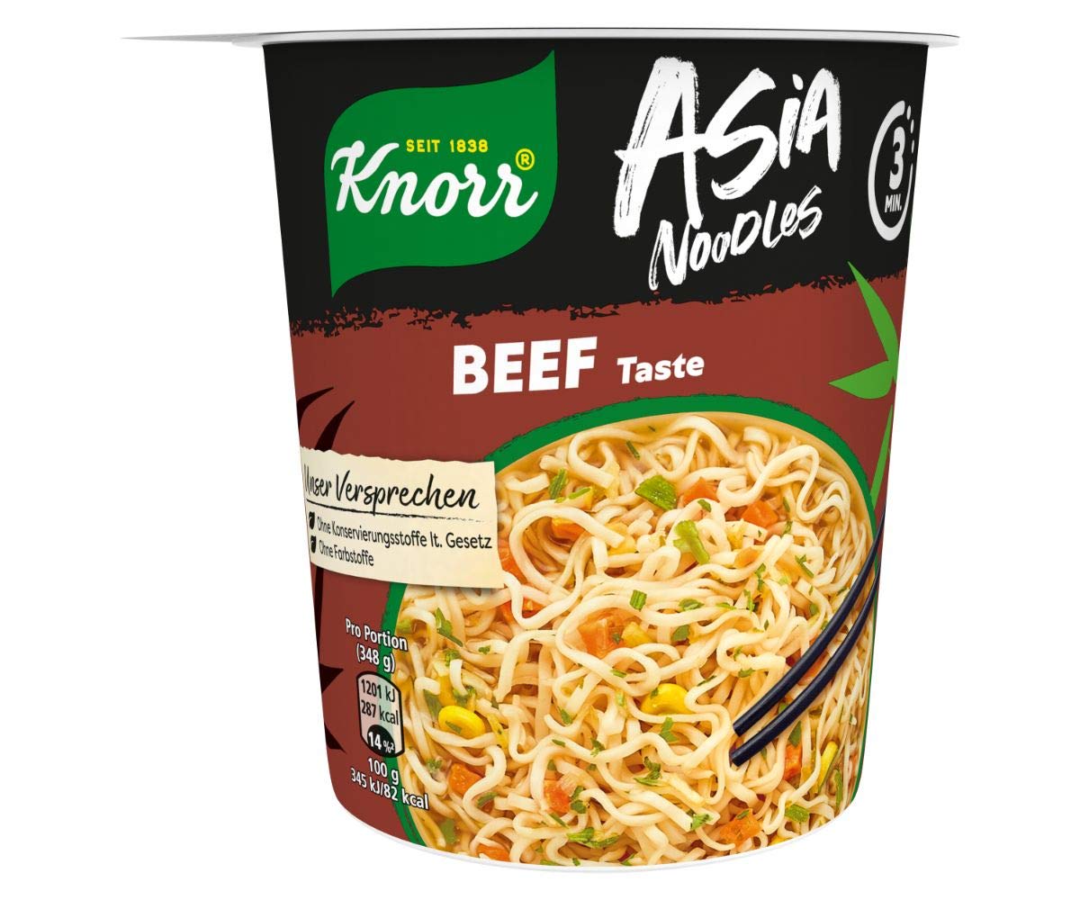 Knorr Knorr Asia Noodles Beef Taste 63 g Amazon.de Lebensmittel