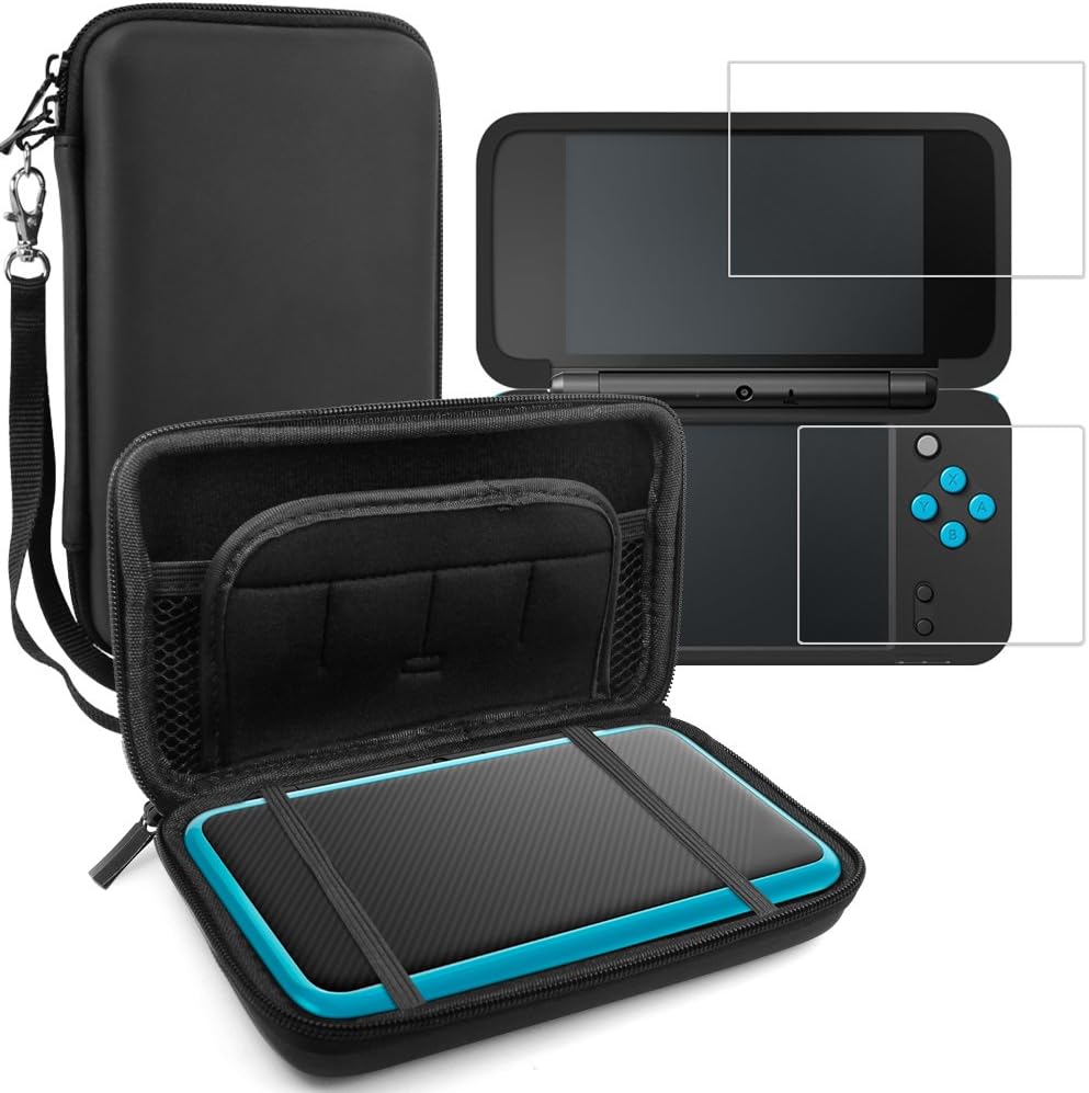 Funda Protectora para New Nintendo 2DS XL con Protectores de Pantalla