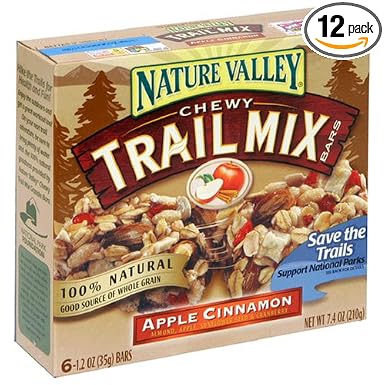 Nature Valley trail Mix bars - chewy Apple cinnamon (016000452107)