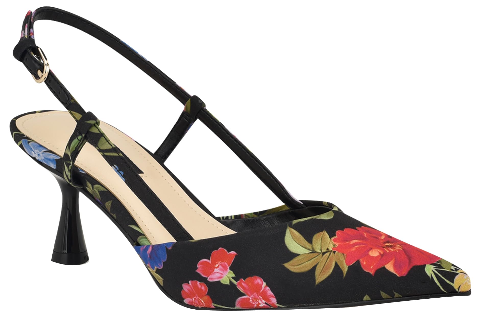 Nine West Women’s Rhonda Pump, Black Fabric 001, 6.5