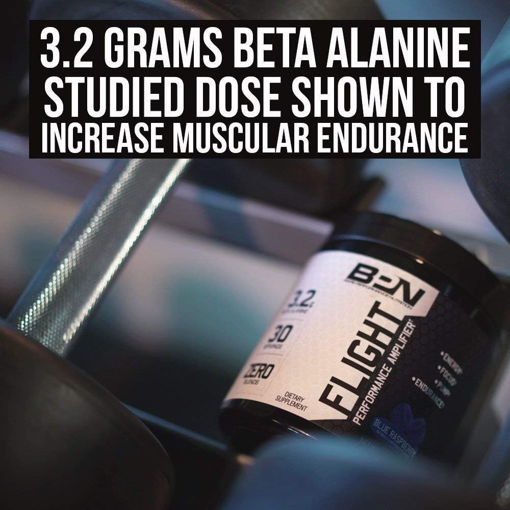 Bare Performance Nutrition, Flight Pre Workout, Energy, Focus & Endurance, Formulated with Caffeine Anhydrous, DiCaffeine Malate, N-Acetyl Tyrosine (30 Servings, Blue Raspberry): Health & Personal Care