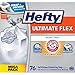 Hefty Ultimate Flex Tall Kitchen Trash Bags, Scent Free, 76 Count