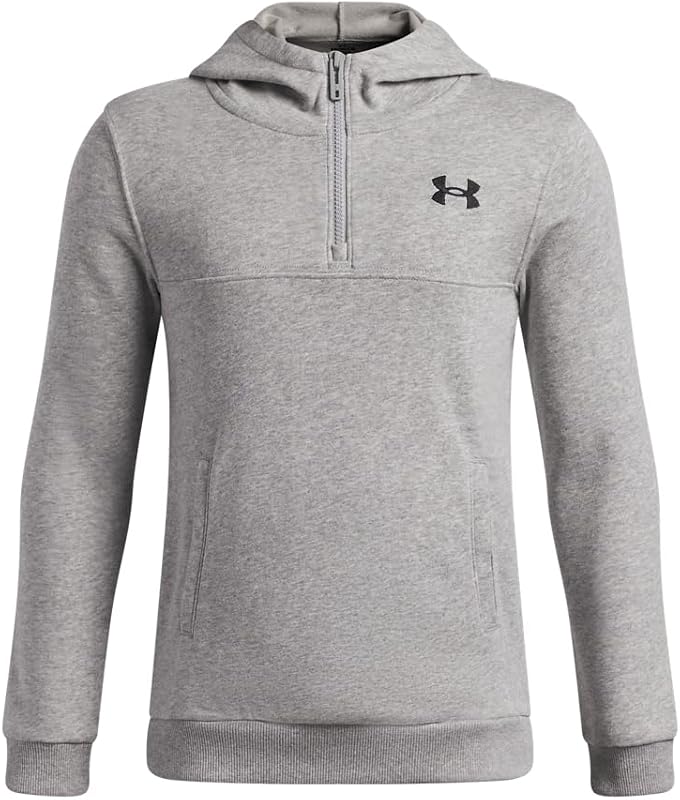 Jungen Rival Lightweight 1/4 Zip Hoodie Grau M