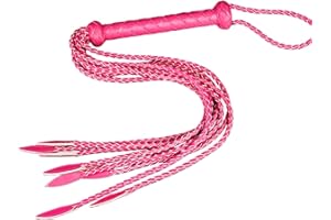 Professional Handwoven Leather Bullwhip for Whip Artistry & Performance - 9-Tail Design for Skill Training, Rhythmic Cracking