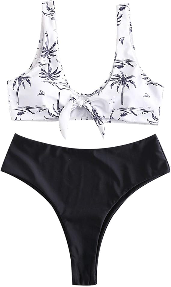 simple black bikini set