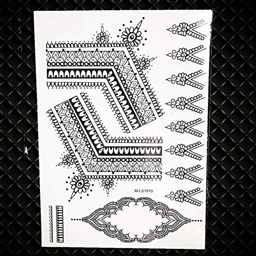 25 Styles Sexy Lace Black Henna Temporary