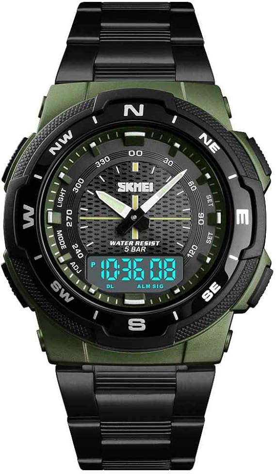 Amazon 腕時計 メンズ ビジネス ウオッチ デュアルディスプレイダイヤル アウトドア スポーツウォッチ 安い 防水 アナログクオーツ 時計 男女兼用 カジュアル ドレス時計 ボックス付き おしゃれ 人気 Watch 誕生日 お祝い プレゼント メンズ腕時計 腕時計 通販