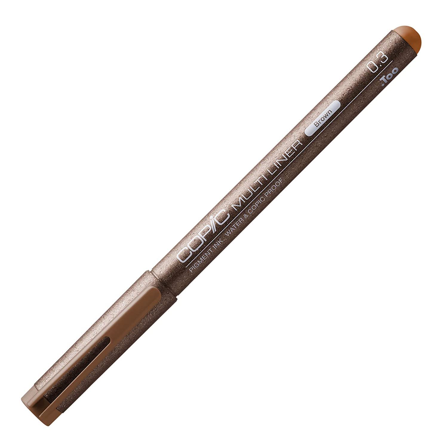 Copic Multiliner 0.3mm Brown Fine Tip Fineliner with Water Resistant Pigment Ink
