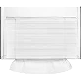 Paper Towel Dispenser by Oasis Creations, Holds 250 Paper Towels, Wall Mounted, Countertop Paper Towel Dispenser, Universal Paper Towel Holder- Clear