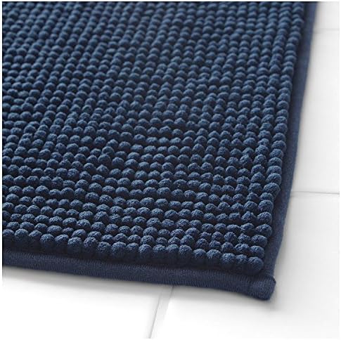 Klickpick Designs Thick Plush Bath Mats soft Bath Mat Chenille Washable Bath Rugs Microfiber shaggy Non Slip Bathroom Rug Anti Slip Absorbent Bath Rug Carpet with Non Skid Backing- Blue,16x24 Inches