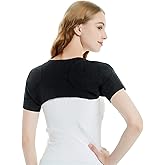 Shoulder Support Brace Warm Shoulder Protection Elastic Wool Shoulder Pad Stability Brace Adjustable Shoulder Warp Sleeve Protector for Pain Relief Injury Recovery Compression Arthritis Chronic Unisex