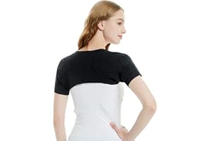 HKSICHENGKEJI Shoulder Support Brace Warm Shoulder Protection Elastic Wool Shoulder Pad Stability Brace Adjustable Shoulder Warp Sleeve Protector for Pain Relief Injury Recovery Compression Arthritis Chronic Unisex