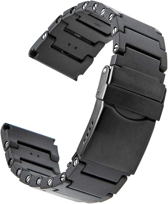 Amazon Empire Union ユニオン 時計 ベルト 時計バンド ウレタン バンド 22mm オールブラック 時計バンド 腕時計 通販