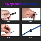 Hilitand 100x 2.5mm² Wire Number Marker Clips Plastic Cable Labels Color Coded view 3