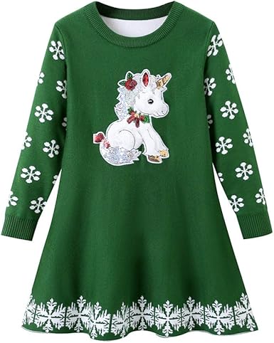 girls xmas jumper dress