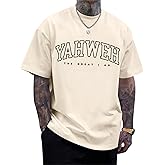 Wedsadl Christian Jesus Shirts for Men Religious God Yahweh Faith Shirt Bible Verse Vintage Oversized Graphic Tees Cotton Top