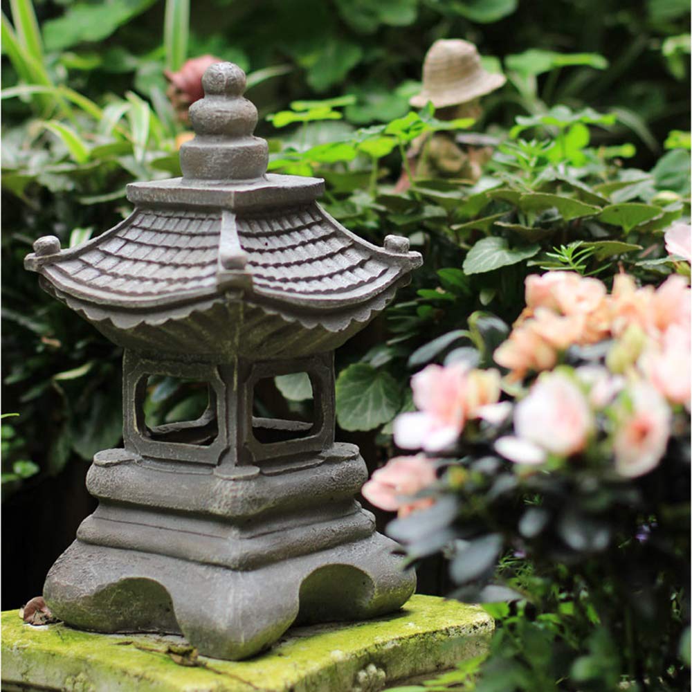 34 Cm Grey 17 En Plein Air Style Japonais Solaire Zen Jardin Lumières