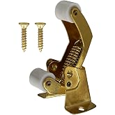 Nuvo Iron Brass Plated Screen Door Spring Loaded Catch