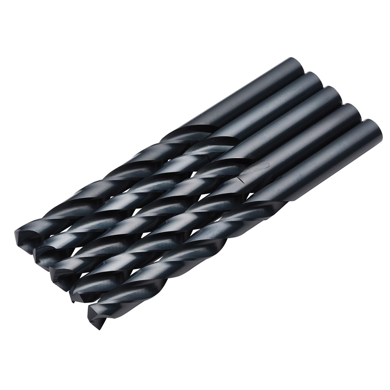 Draper 5pcs Black HSS Drill Bit, 12.0mm x 151mm - 08847 - for Metal, Wood and Plastic
