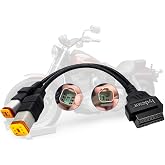 lydesor Obd2 Cable for Harley 4pin+6pin 2 in 1 Motorcycle OBD Adapter Cable | OBD Scanner Connector Work with Motorcycle OBDii Diagnostic Tool 16 Pin to 4 Pin 6 Pin Fits for Harley Davidson Scan Tool