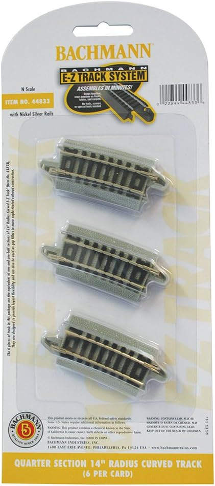 n scale curved track