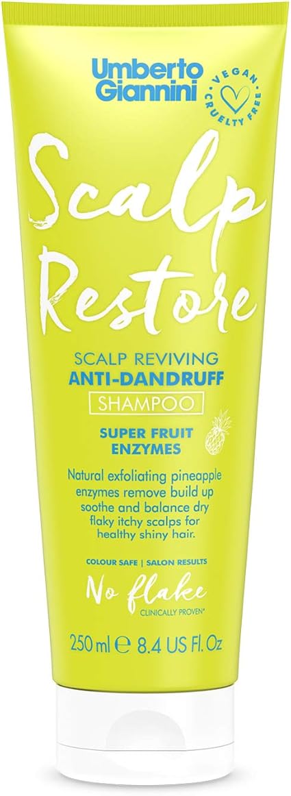 Umberto Giannini Scalp Restore Shampoo Vegan Cruelty Free Scalp Reviving Anti Dandruff Formula With Super Fruit Enzymes 250 Ml Amazon Co Uk Beauty