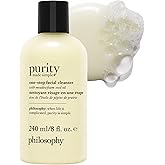 philosophy purity made simple one-step facial cleanser- with meadowfoam seed oil gently cleanses & melts away dirt, oil & stubborn makeup paraben-free face wash
