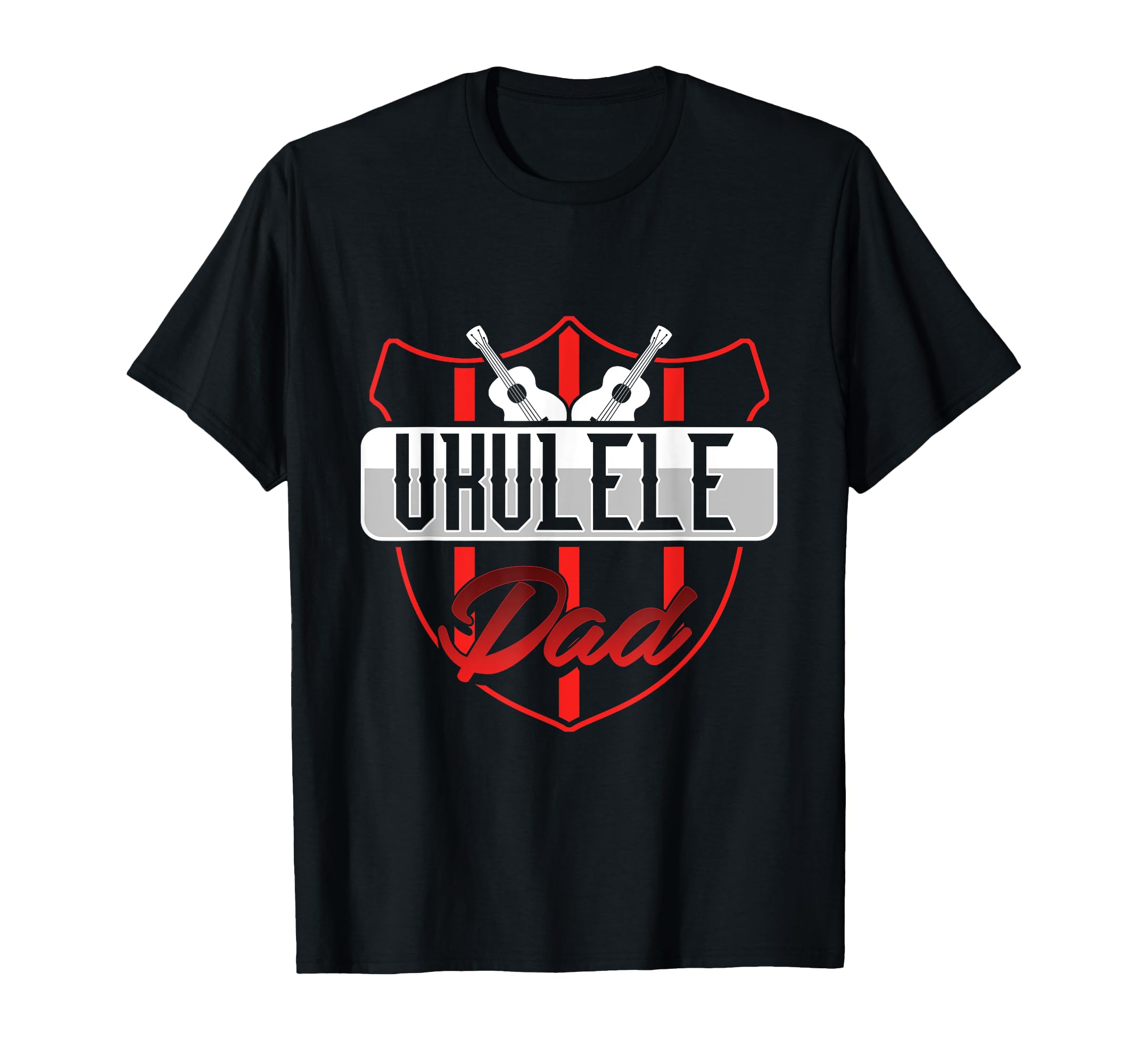 Ukulele Dad Uke Guitar Acoustic Hawaiian Musician Hawaii T-Shirt