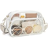 NEOREAL Clear Bag for Stadium Events Transparent Bags Crossbody Small Purse for Women Girls for Concerts Sports Approved