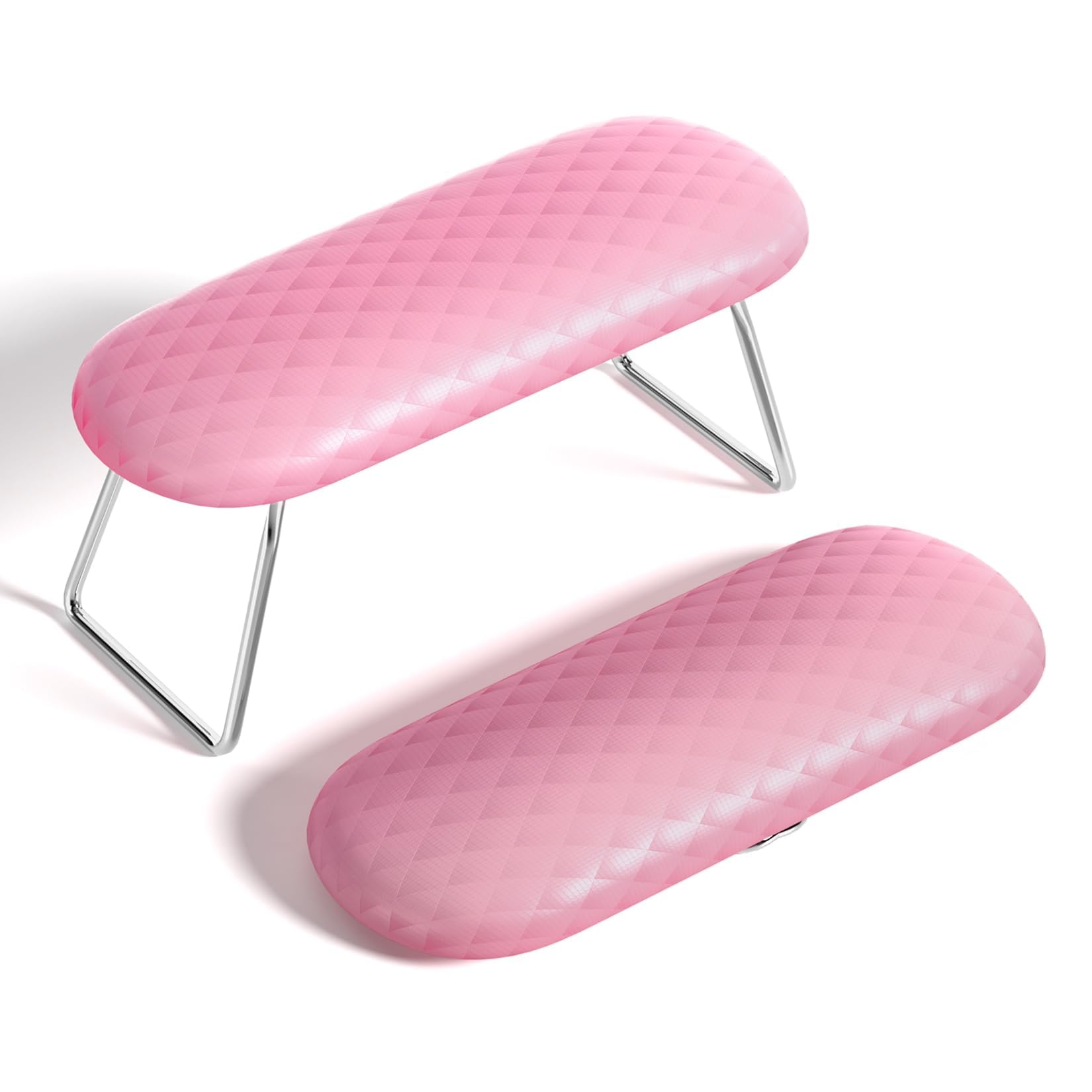 Photo 1 of AORAEM Nail Arm Rest, Microfiber Leather Manicure Hand Pillow Professional Nail Rest Cushion Table Desk Station for Salon Use (Pink)