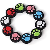 Switch Thumb Grip Stick Cap, Joystick Cap for Nintendo Switch Joy-Con, Cute Cat Paw Silicone Analog Joystick Cover for Ninten