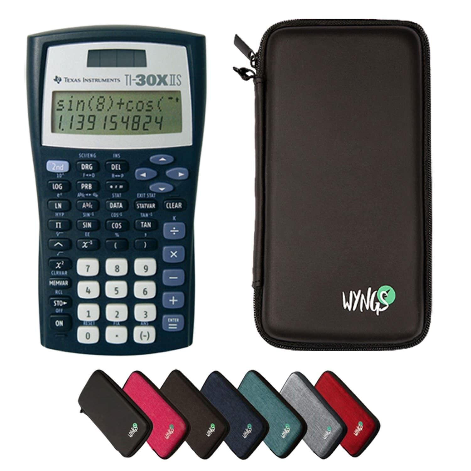 TI-30XIIS + Calculator Case by SafeCase + Extended Warranty