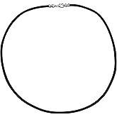 DragonWeave Sterling Silver 3mm Thick Black Leather Cord Necklace