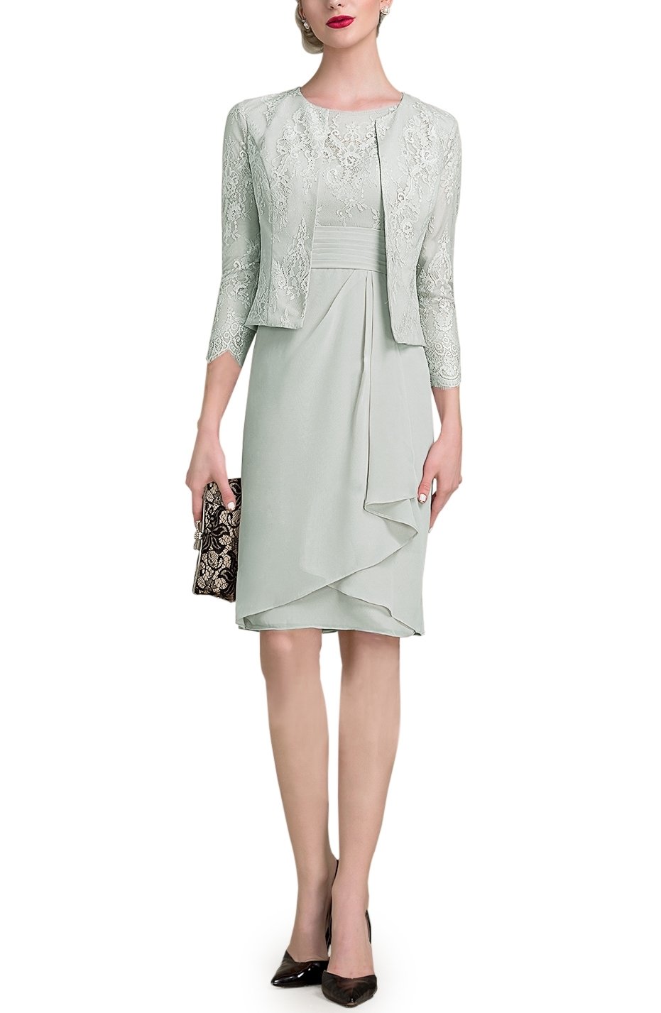 high neck mother of the bride dresses