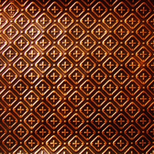 Kitchen Backsplash Faux Decorative Antique Copper Plastic WC-70 Wall Covering Fire Rated - 25ft. Roll X 2ft.glue On,nail On,staple On,tape On!