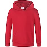 Spring&Gege Boys Lightweight Pullover Hoodies Long Sleeve Hooded Sweatshirt (5-14 Years)
