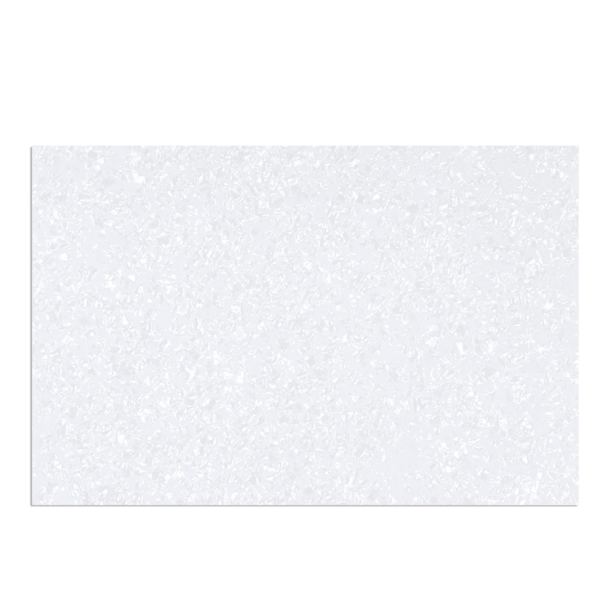 Musiclily 435x290mm Pickguard Material Blank Scratch Plate DIY Custom Sheet for Electric Guitar Bass,4Ply White Pearl — image 1