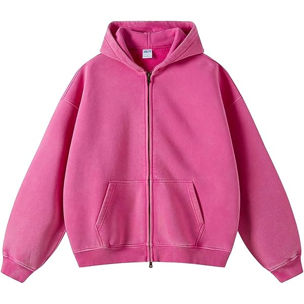 Amazon.com: Dynict Men's Zip-Up Hoodies Solid Hip-Hop Y2K Oversize