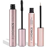 ForChics Lash Growth and Volume Duo - Growth Serum + Nourishing Mascara | 24/7 Lash Transformation System - Prostaglandin-Free, Hormone-Free - Instant Volume + Long-Term Growth
