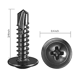 Wensilon (300Pcs)#8×3/4” for Sheet Metal
