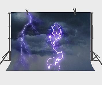 Amazon Com Fuermor Dark Sky Purple Lightning Photography Backdrop 7x5ft Thunderstorm Weather Background Youtube Photo Props Lyfu400 Camera Photo