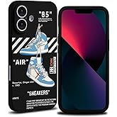 VVVLGD Cool Phone Case for iPhone 16 Case for Boys Men Aesthetic Basketball Shoes Drop-Resistant Lens Protection Sport Sneaker Street Design Shockproof Designer Cases Compatible with iPhone 16 Case