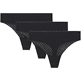 Under Armour Womens 3-Pack Pure Stretch No Show Thong Underwear, All-Day Comfort & Ultra-Soft Fit