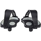 Exercise Bike Pedals Replacement with Adjustable Straps | 9/16" &amp; 1/2" Spindle for Peloton Bike, Spin Cycling Bike, Indoor Exercycle Bike, Stationary Recumbent Bicycle Parts