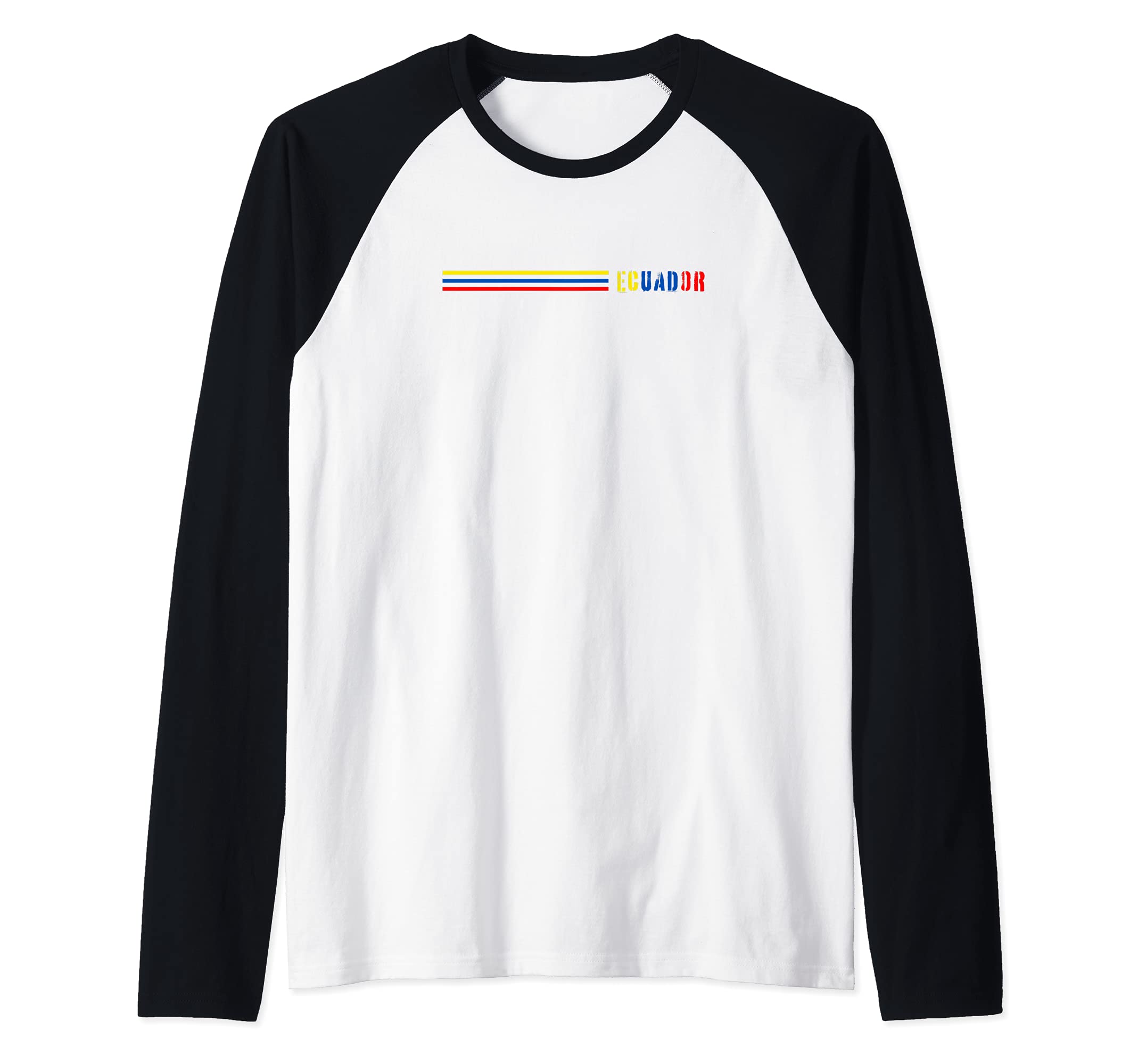 Flag Ecuador Raglan Baseball Tee