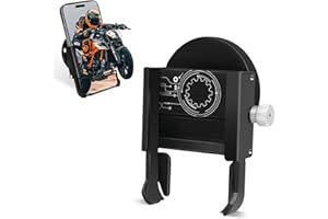 Vinkqiado Magnetic Motorcycle Phone Mount All Metal, Golf Cart Magnetic Phone Holder, Cell Phone Holder for Motorcycle Gas Tank, Golf Cart or Any Magnetic Surface
